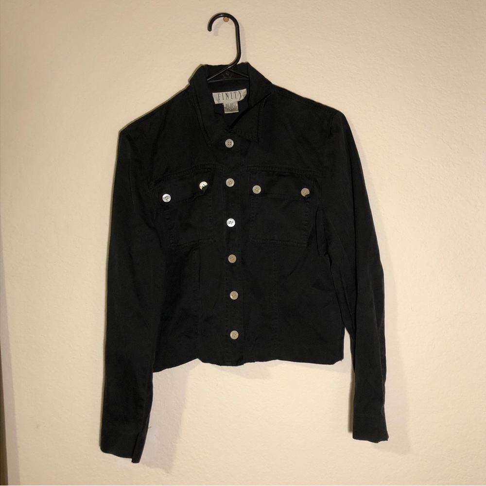 Silk Button Down Top - image 3